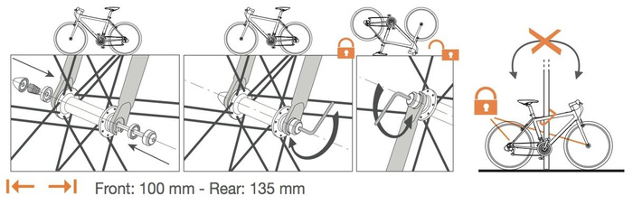 wheel lock IXOW Wheelguard Allure Gravity F&R / alu