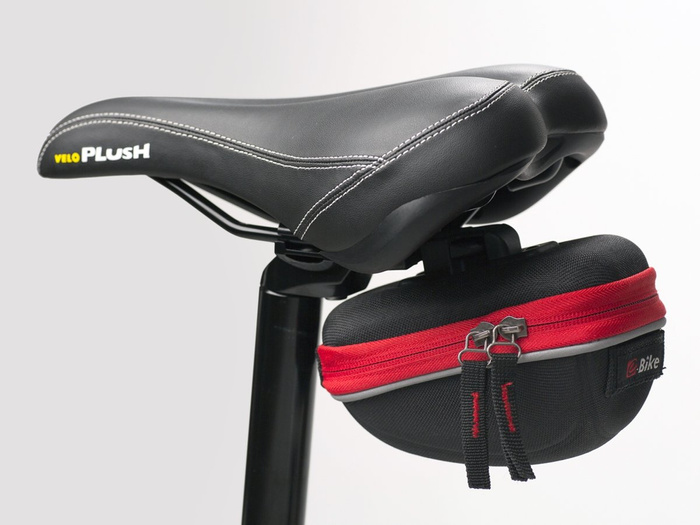 saddle bag E-Bike RACING  / black and red