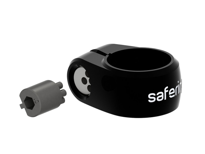 saddle lock IXOW Safering Allure Keycode 34,9 mm / black